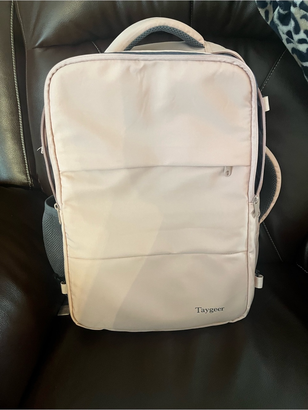 Light Pink Travel Backpack